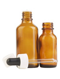 Glass Dropper Bottles - Amber With Plastic Pipette